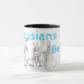 ベラルーシファンキーБеларусьオールドフォーク衣装マグカップ マグカップ (中央)