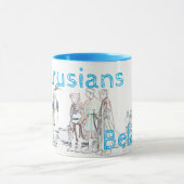 ベラルーシファンキーБеларусьオールドフォーク衣装マグカップ マグカップ (中央)