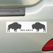 ベラルーシベラルーシアンビソンЗубр Беларусьトラベル バンパーステッカー (車上)