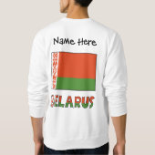 ベラルーシベラルーシパーソナライズされた国旗 スウェットシャツ (裏面)