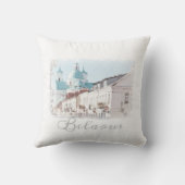 ベラルーシホロドナグロドノアーキテクチャ装飾用クッション クッション (裏面)