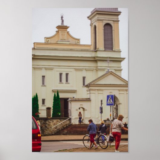 ベラルーシボルコビスクヴァウカヴィスク建築 ポスター (正面)