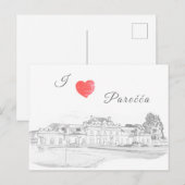 ベラルーシポレチェーパレッカ建築ステーション ポストカード (正面/裏面)