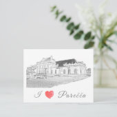 ベラルーシポレチェーパレッカ建築ステーション ポストカード (スタンド正面)