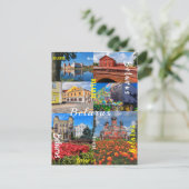 ベラルーシミンスクグロドンピンスクボリソフ建築 ポストカード (スタンド正面)