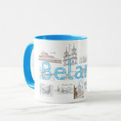 ベラルーシミンスクブレスト建築コーヒーマグ杯 マグカップ (正面左)