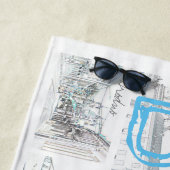 ベラルーシミンスクブレスト建築ビーチタオル ビーチタオル (インサイチュ)