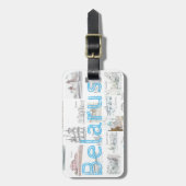 ベラルーシミンスクブレスト建築荷物札 ラゲッジタグ (正面縦)