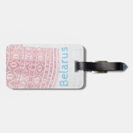 ベラルーシミンスクブレスト建築荷物札 ラゲッジタグ (裏面横)
