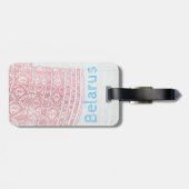 ベラルーシミンスクブレスト建築荷物札 ラゲッジタグ (裏面横)