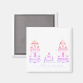 ベラルーシミンスク市建築磁石 マグネット (正面/裏面)