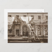 ベラルーシミンスク市街地建築コラージュ ポストカード (正面/裏面)