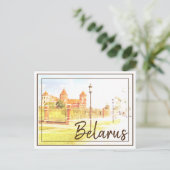ベラルーシミール城建築自然ポストカード シーズンポストカード (スタンド正面)