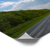 ベラルーシロードカノーラフィールズフラワーズスカイ ポスター (角)