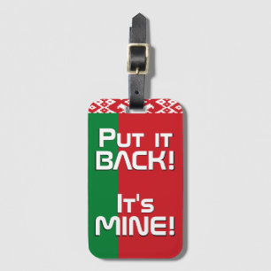 ベラルーシ国おもしろい旗 ラゲッジタグ