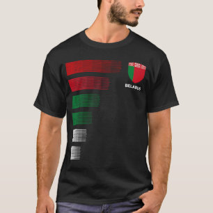 ベラルーシ国旗のエンブレム愛国的ベラルーシ国民 Tシャツ