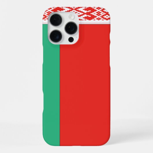 ベラルーシ国旗のカスタマイズ iPhoneケース (裏面)