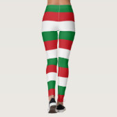 ベラルーシ国旗の水平ストライプの色 レギンス (裏面)