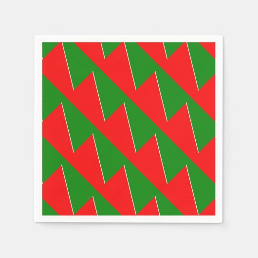 ベラルーシ国旗の色 スタンダードカクテルナプキン (正面)