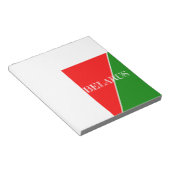 ベラルーシ国旗の色 ノートパッド (アングル)