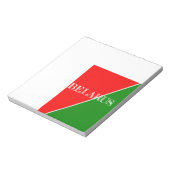 ベラルーシ国旗の色 ノートパッド (回転)