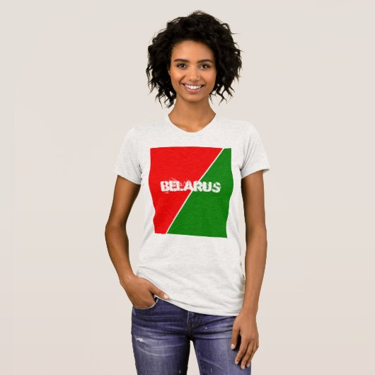 ベラルーシ国旗の色 Tシャツ (正面フル)
