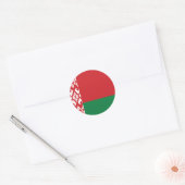 ベラルーシ国旗クラシックの丸シール ラウンドシール (封筒)