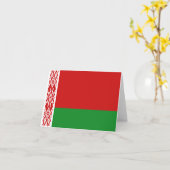 ベラルーシ国旗ノテカード カード (黄色い花)