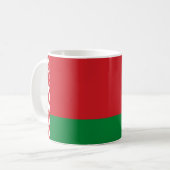ベラルーシ国旗 コーヒーマグカップ (正面左)