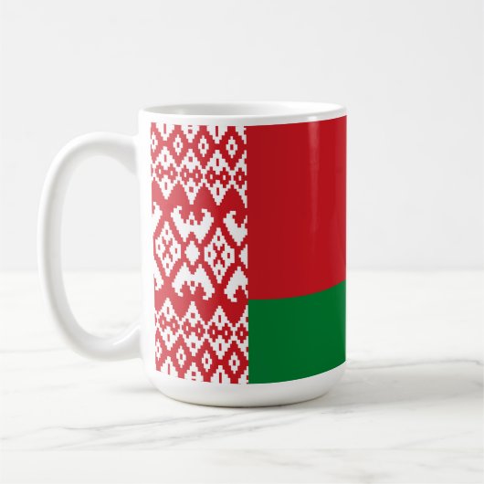 ベラルーシ国旗 コーヒーマグカップ (左)