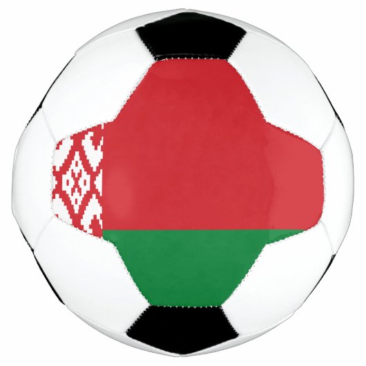 ベラルーシ国旗 サッカーボール (正面)