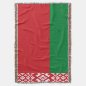 ベラルーシ国旗 スローブランケット (正面縦)