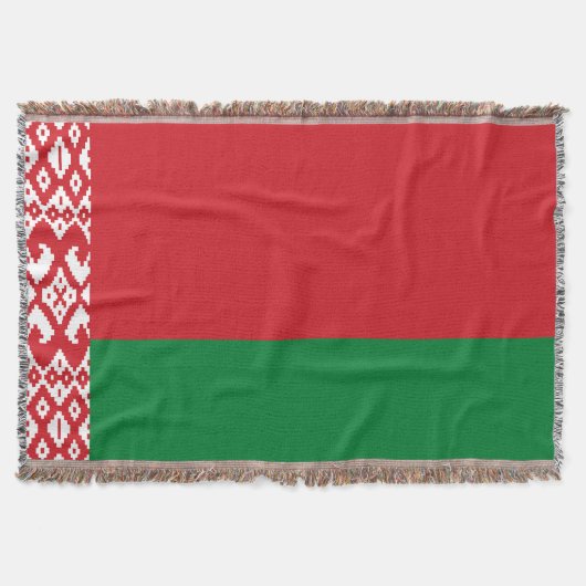 ベラルーシ国旗 スローブランケット (正面)