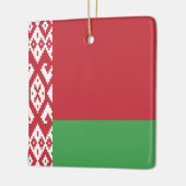 ベラルーシ国旗 セラミックオーナメント (左)