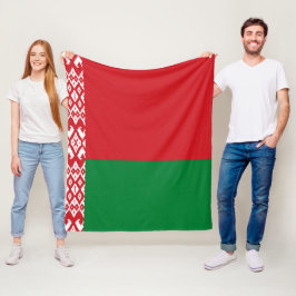 ベラルーシ国旗 フリースブランケット