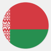 ベラルーシ国旗 ラウンドシール (正面)