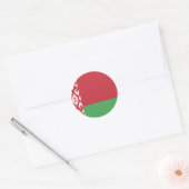ベラルーシ国旗 ラウンドシール (封筒)