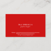 ベラルーシ国旗 名刺 (裏面)