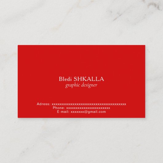 ベラルーシ国旗 名刺 (裏面)