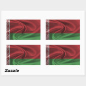 ベラルーシ国旗 長方形シール (シート)