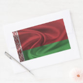 ベラルーシ国旗 長方形シール (封筒)
