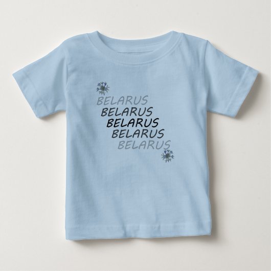 ベラルーシ国産とうもろこし花 ベビーTシャツ (正面)