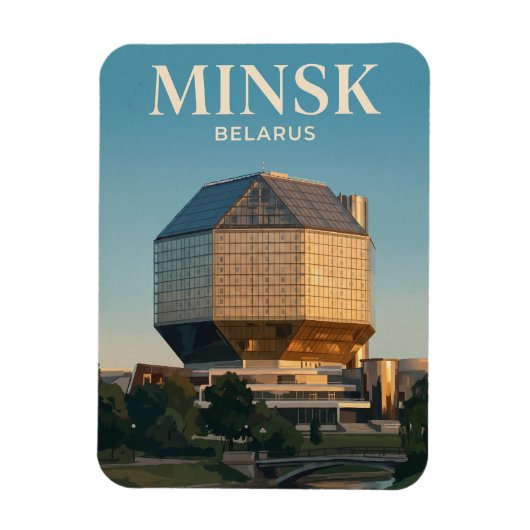 ベラルーシ国立図書館 マグネット (縦)