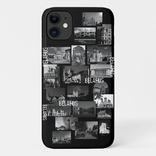 ベラルーシ市建築コラージュiPhone 11ケース Case-Mate iPhoneケース (裏面)