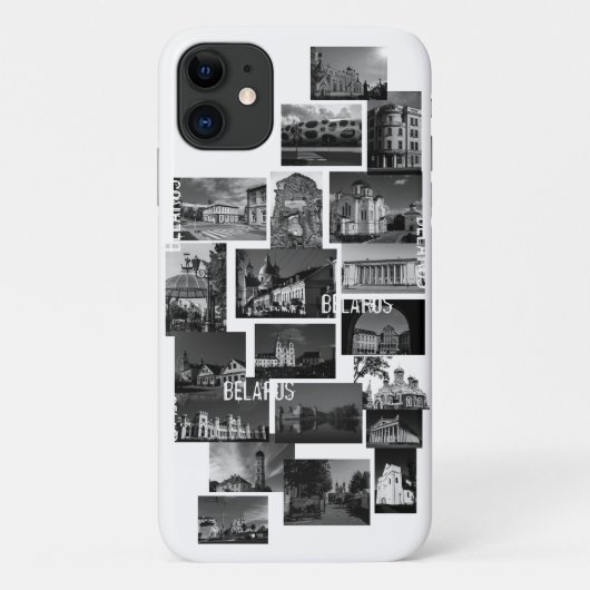 ベラルーシ市建築コラージュiPhone 11ケース Case-Mate iPhoneケース (裏面)
