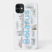 ベラルーシ建築都市コラージュiPhone 11ケース Case-Mate iPhoneケース (裏面)