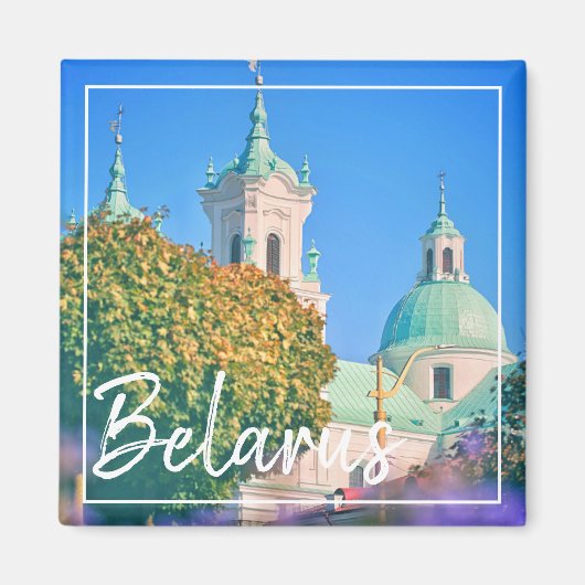 ベラルーシ建築Hrodna Grodno City Magnet マグネット (正面)