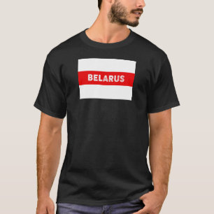 ベラルーシ抗議旗記号赤白革命d tシャツ