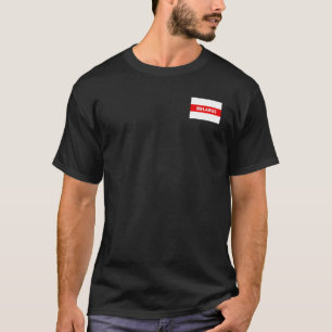 ベラルーシ抗議旗記号赤白革命d tシャツ
