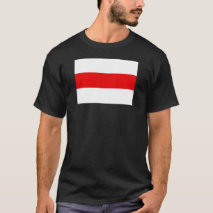 ベラルーシ抗議旗記号赤白革命f tシャツ